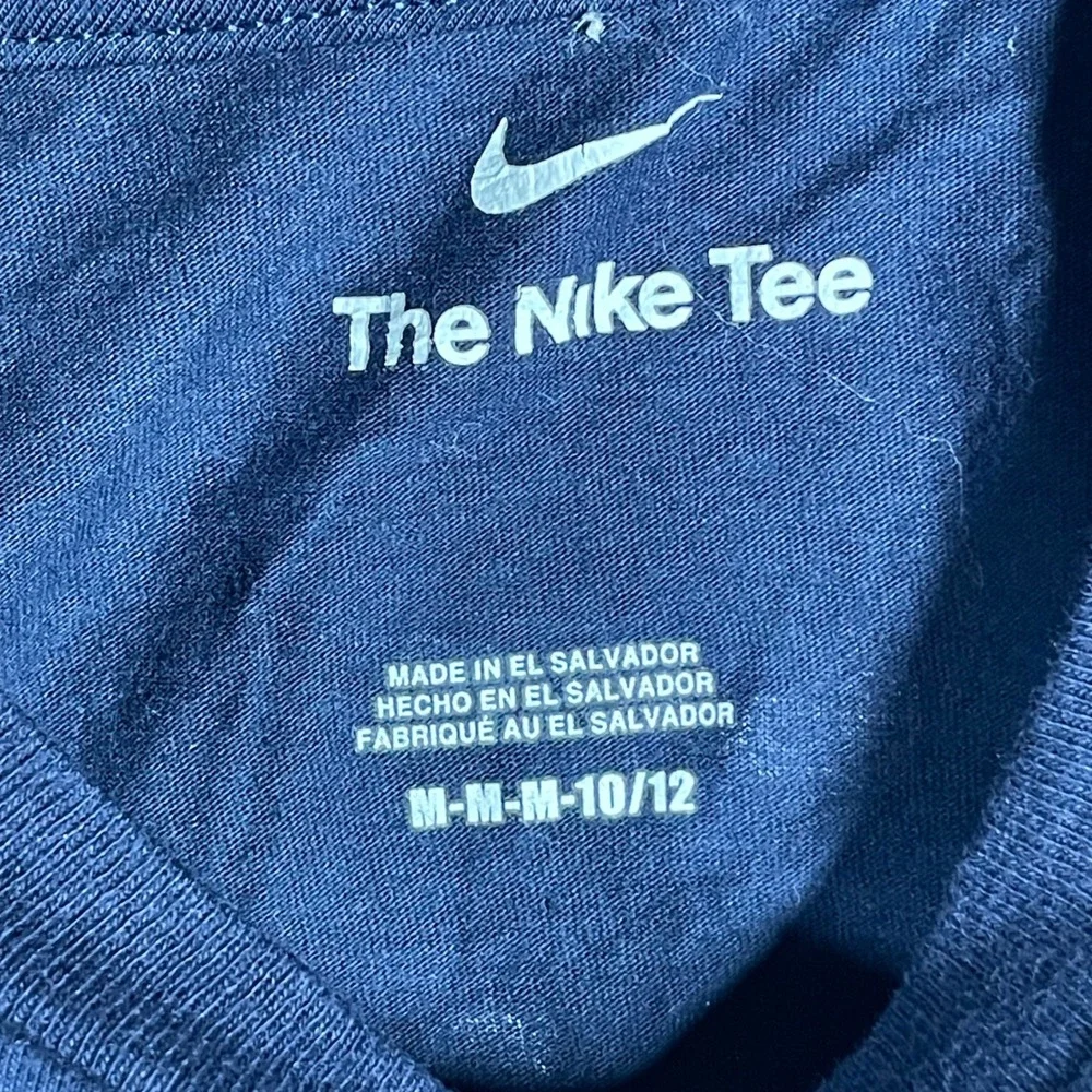 Nike New England Patriots Drake Maye 10 Super Bowl LII Youth Shirt Navy M 10/12